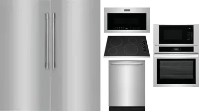 6 Piece Package Includes Refrigerator, Freezer, Cooktop, Wall Oven, Microwave And Dishwasher