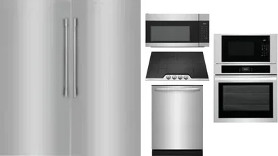 6 Piece Package Includes Refrigerator, Freezer, Cooktop, Wall Oven, Microwave And Dishwasher