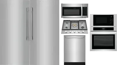 6 Piece Package Includes Refrigerator, Freezer, Cooktop, Wall Oven, Microwave And Dishwasher