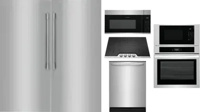 6 Piece Package Includes Refrigerator, Freezer, Cooktop, Wall Oven, Microwave And Dishwasher