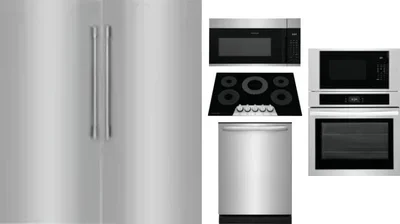 6 Piece Package Includes Refrigerator, Freezer, Cooktop, Wall Oven, Microwave And Dishwasher