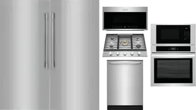 6 Piece Package Includes Refrigerator, Freezer, Cooktop, Wall Oven, Microwave And Dishwasher