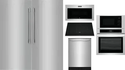6 Piece Package Includes Refrigerator, Freezer, Cooktop, Wall Oven, Microwave And Dishwasher