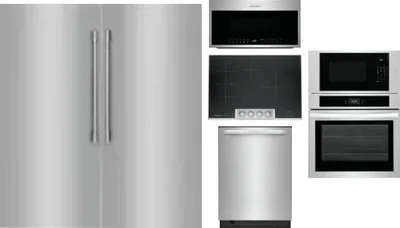 6 Piece Package Includes Refrigerator, Freezer, Cooktop, Wall Oven, Microwave And Dishwasher