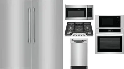6 Piece Package Includes Refrigerator, Freezer, Cooktop, Wall Oven, Microwave And Dishwasher