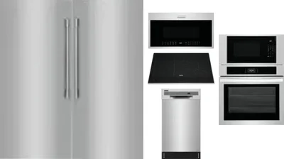 6 Piece Package Includes Refrigerator, Freezer, Cooktop, Wall Oven, Microwave And Dishwasher