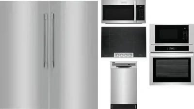6 Piece Package Includes Refrigerator, Freezer, Cooktop, Wall Oven, Microwave And Dishwasher