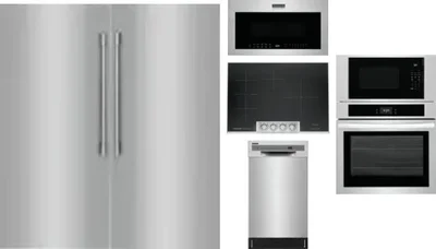 6 Piece Package Includes Refrigerator, Freezer, Cooktop, Wall Oven, Microwave And Dishwasher
