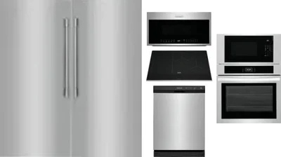 6 Piece Package Includes Refrigerator, Freezer, Cooktop, Wall Oven, Microwave And Dishwasher