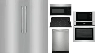6 Piece Package Includes Refrigerator, Freezer, Cooktop, Wall Oven, Microwave And Dishwasher
