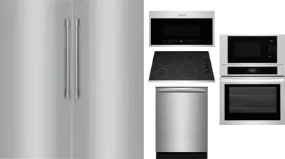 6 Piece Package Includes Refrigerator, Freezer, Cooktop, Wall Oven, Microwave And Dishwasher