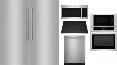 6 Piece Package Includes Refrigerator, Freezer, Cooktop, Wall Oven, Microwave And Dishwasher