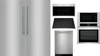 6 Piece Package Includes Refrigerator, Freezer, Cooktop, Wall Oven, Microwave And Dishwasher