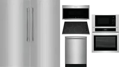 6 Piece Package Includes Refrigerator, Freezer, Cooktop, Wall Oven, Microwave And Dishwasher