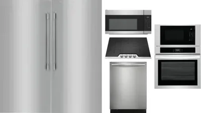 6 Piece Package Includes Refrigerator, Freezer, Cooktop, Wall Oven, Microwave And Dishwasher