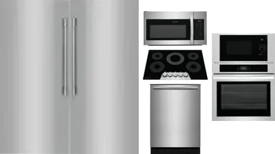 6 Piece Package Includes Refrigerator, Freezer, Cooktop, Wall Oven, Microwave And Dishwasher