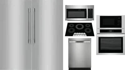 6 Piece Package Includes Refrigerator, Freezer, Cooktop, Wall Oven, Microwave And Dishwasher