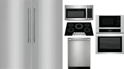 6 Piece Package Includes Refrigerator, Freezer, Cooktop, Wall Oven, Microwave And Dishwasher