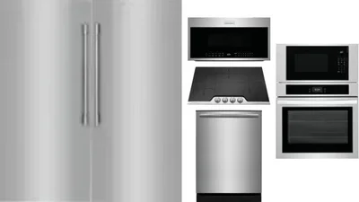 6 Piece Package Includes Refrigerator, Freezer, Cooktop, Wall Oven, Microwave And Dishwasher
