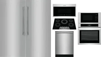 6 Piece Package Includes Refrigerator, Freezer, Cooktop, Wall Oven, Microwave And Dishwasher