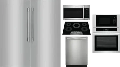 6 Piece Package Includes Refrigerator, Freezer, Cooktop, Wall Oven, Microwave And Dishwasher