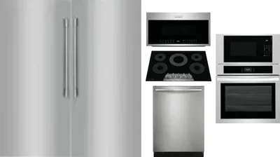 6 Piece Package Includes Refrigerator, Freezer, Cooktop, Wall Oven, Microwave And Dishwasher