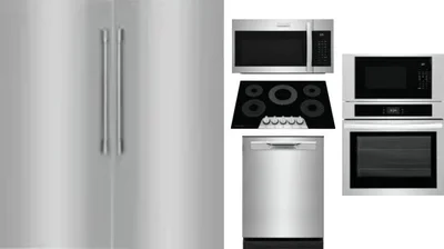 6 Piece Package Includes Refrigerator, Freezer, Cooktop, Wall Oven, Microwave And Dishwasher