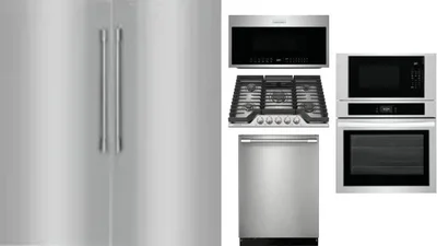 6 Piece Package Includes Refrigerator, Freezer, Cooktop, Wall Oven, Microwave And Dishwasher
