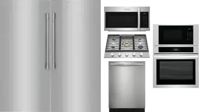 6 Piece Package Includes Refrigerator, Freezer, Cooktop, Wall Oven, Microwave And Dishwasher