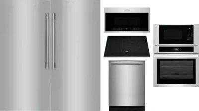 6 Piece Package Includes Refrigerator, Freezer, Cooktop, Wall Oven, Microwave And Dishwasher