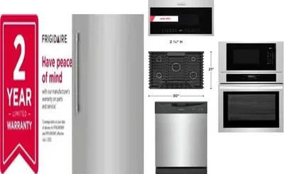 6 Piece Package Includes Refrigerator, Freezer, Cooktop, Wall Oven, Microwave And Dishwasher