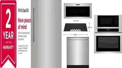 6 Piece Package Includes Refrigerator, Freezer, Cooktop, Wall Oven, Microwave And Dishwasher