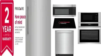 6 Piece Package Includes Refrigerator, Freezer, Cooktop, Wall Oven, Microwave And Dishwasher
