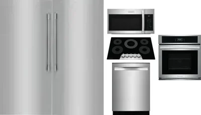 6 Piece Package Includes Refrigerator, Freezer, Cooktop, Wall Oven, Microwave And Dishwasher