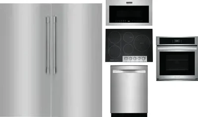 6 Piece Package Includes Refrigerator, Freezer, Cooktop, Wall Oven, Microwave And Dishwasher