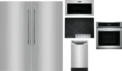 6 Piece Package Includes Refrigerator, Freezer, Cooktop, Wall Oven, Microwave And Dishwasher
