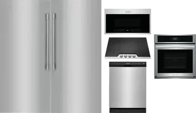 6 Piece Package Includes Refrigerator, Freezer, Cooktop, Wall Oven, Microwave And Dishwasher