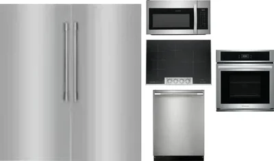 6 Piece Package Includes Refrigerator, Freezer, Cooktop, Wall Oven, Microwave And Dishwasher