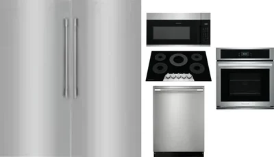 6 Piece Package Includes Refrigerator, Freezer, Cooktop, Wall Oven, Microwave And Dishwasher