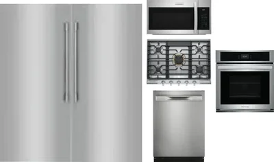 6 Piece Package Includes Refrigerator, Freezer, Cooktop, Wall Oven, Microwave And Dishwasher