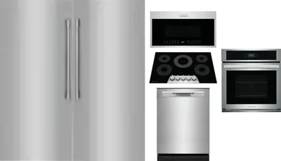 6 Piece Package Includes Refrigerator, Freezer, Cooktop, Wall Oven, Microwave And Dishwasher