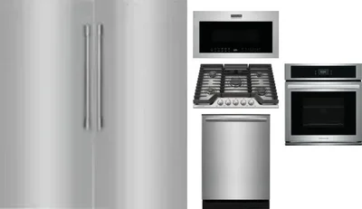 6 Piece Package Includes Refrigerator, Freezer, Cooktop, Wall Oven, Microwave And Dishwasher