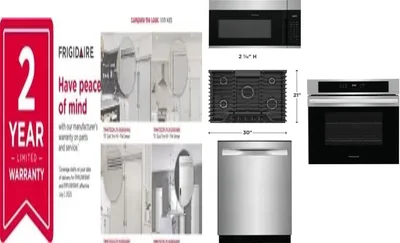 6 Piece Package Includes Refrigerator, Freezer, Cooktop, Wall Oven, Microwave And Dishwasher