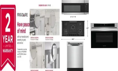 6 Piece Package Includes Refrigerator, Freezer, Cooktop, Wall Oven, Microwave And Dishwasher
