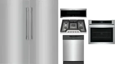 6 Piece Package Includes Refrigerator, Freezer, Cooktop, Wall Oven, Microwave And Dishwasher