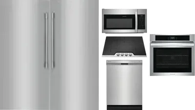 6 Piece Package Includes Refrigerator, Freezer, Cooktop, Wall Oven, Microwave And Dishwasher