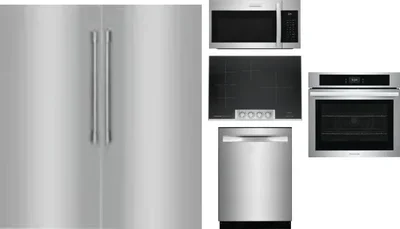6 Piece Package Includes Refrigerator, Freezer, Cooktop, Wall Oven, Microwave And Dishwasher