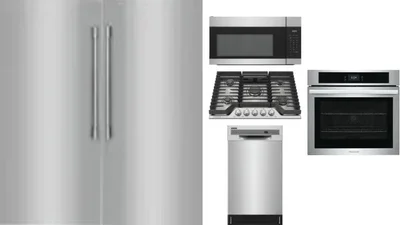 6 Piece Package Includes Refrigerator, Freezer, Cooktop, Wall Oven, Microwave And Dishwasher