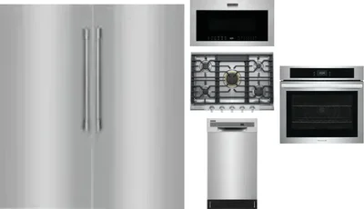 6 Piece Package Includes Refrigerator, Freezer, Cooktop, Wall Oven, Microwave And Dishwasher