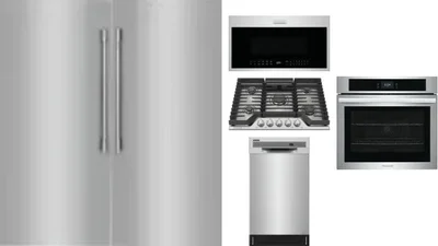 6 Piece Package Includes Refrigerator, Freezer, Cooktop, Wall Oven, Microwave And Dishwasher